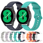 Cinturino in silicone tinta unita con fibbia a farfalla da 20 mm, For Samsung Galaxy Watch5 40mm, For Samsung Galaxy Watch5 44mm