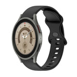 Cinturino in silicone tinta unita con fibbia a farfalla da 20 mm, For Samsung Galaxy Watch5 Pro 45mm, For Samsung Galaxy Watch4 40mm