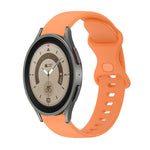 Cinturino in silicone tinta unita con fibbia a farfalla da 20 mm, For Samsung Galaxy Watch5 Pro 45mm, For Samsung Galaxy Watch4 40mm