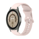 Cinturino in silicone tinta unita con fibbia a farfalla da 20 mm, For Samsung Galaxy Watch5 Pro 45mm, For Samsung Galaxy Watch4 40mm