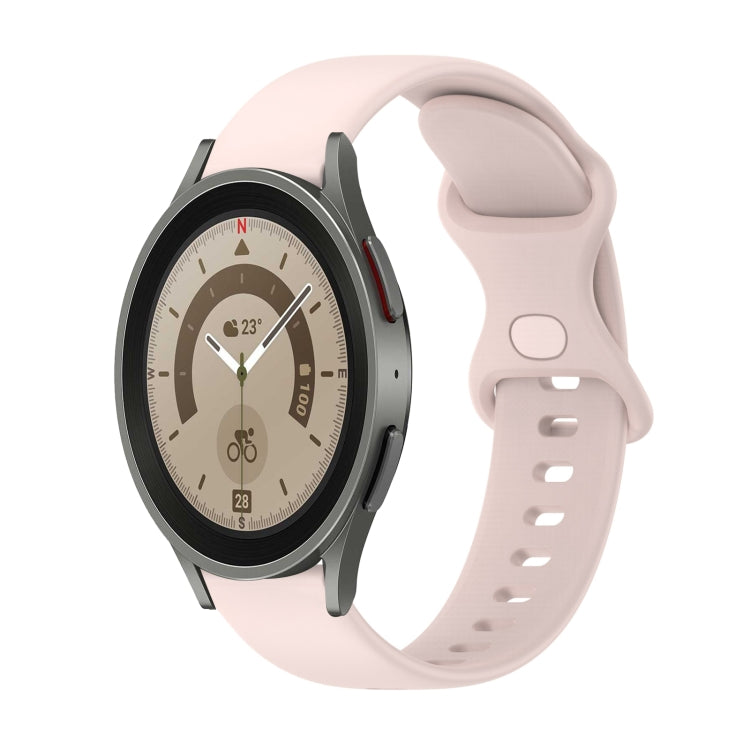 Cinturino in silicone tinta unita con fibbia a farfalla da 20 mm, For Samsung Galaxy Watch5 Pro 45mm, For Samsung Galaxy Watch4 40mm