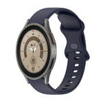 Cinturino in silicone tinta unita con fibbia a farfalla da 20 mm, For Samsung Galaxy Watch5 Pro 45mm, For Samsung Galaxy Watch4 40mm
