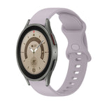 Cinturino in silicone tinta unita con fibbia a farfalla da 20 mm, For Samsung Galaxy Watch5 Pro 45mm, For Samsung Galaxy Watch4 40mm