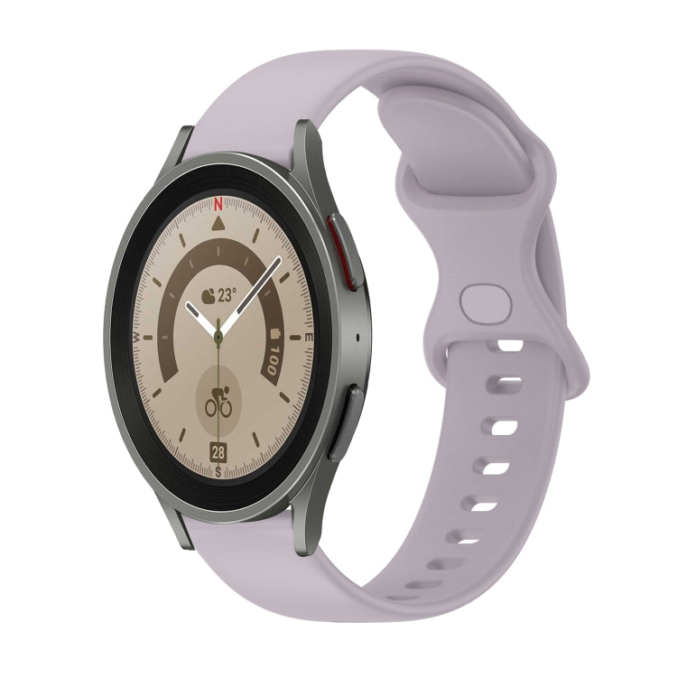 Cinturino in silicone tinta unita con fibbia a farfalla da 20 mm, For Samsung Galaxy Watch5 Pro 45mm, For Samsung Galaxy Watch4 40mm