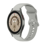 Cinturino in silicone tinta unita con fibbia a farfalla da 20 mm, For Samsung Galaxy Watch5 Pro 45mm, For Samsung Galaxy Watch4 40mm