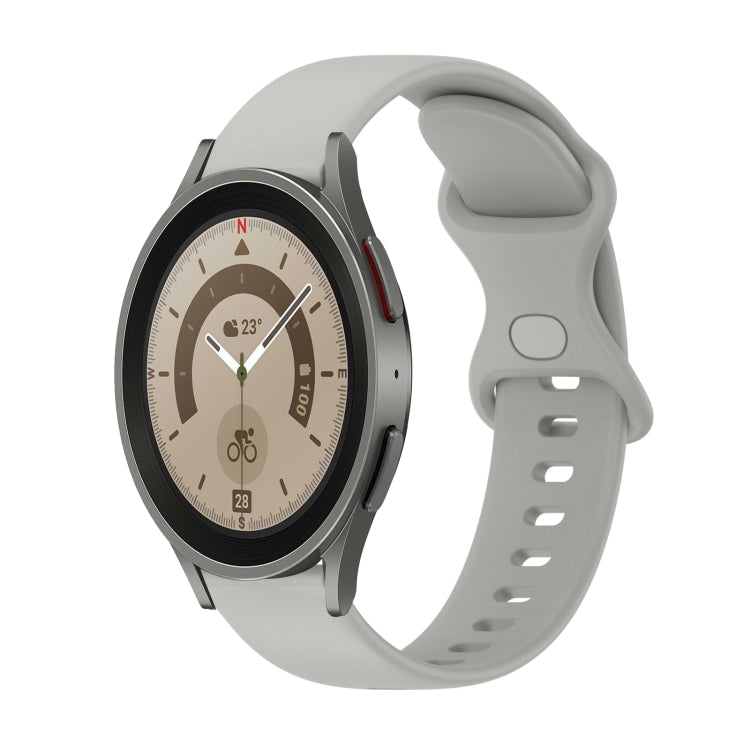 Cinturino in silicone tinta unita con fibbia a farfalla da 20 mm, For Samsung Galaxy Watch5 Pro 45mm, For Samsung Galaxy Watch4 40mm