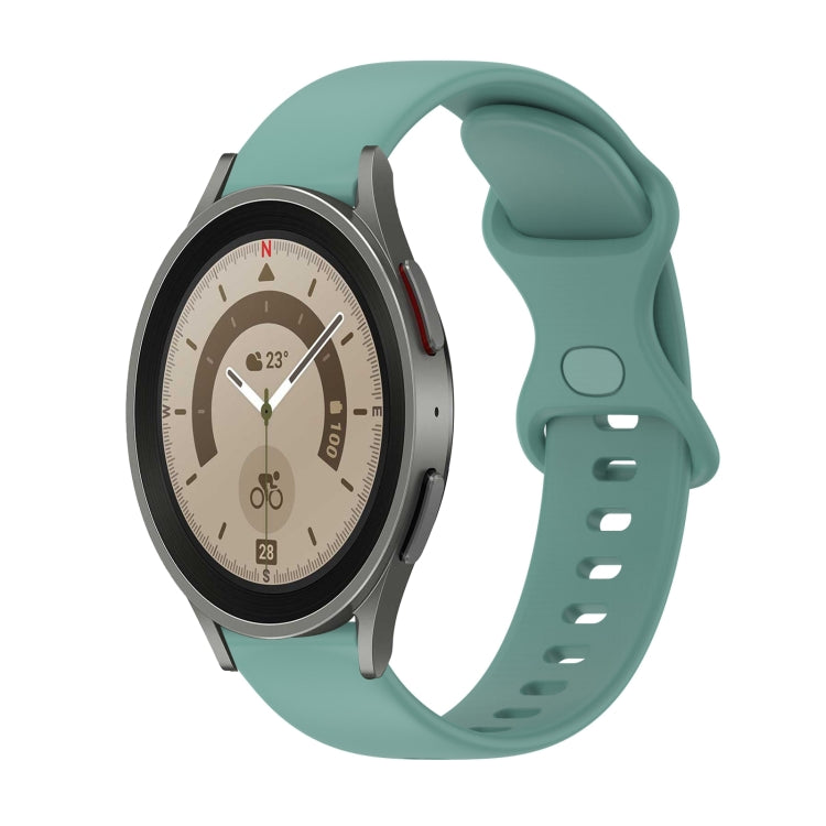 Cinturino in silicone tinta unita con fibbia a farfalla da 20 mm, For Samsung Galaxy Watch5 Pro 45mm, For Samsung Galaxy Watch4 40mm