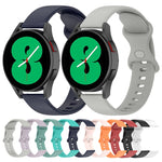 Cinturino in silicone tinta unita con fibbia a farfalla da 20 mm, For Samsung Galaxy Watch5 Pro 45mm, For Samsung Galaxy Watch4 40mm