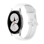 Cinturino in silicone tinta unita con fibbia a farfalla da 20 mm, For Samsung Galaxy Watch5 Pro 45mm, For Samsung Galaxy Watch4 40mm