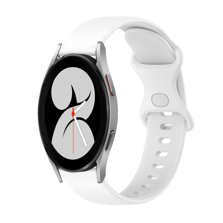 Cinturino in silicone tinta unita con fibbia a farfalla da 20 mm, For Samsung Galaxy Watch5 Pro 45mm, For Samsung Galaxy Watch4 40mm