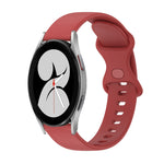 Cinturino in silicone tinta unita con fibbia a farfalla da 20 mm, For Samsung Galaxy Watch5 Pro 45mm, For Samsung Galaxy Watch4 40mm