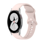 Cinturino in silicone tinta unita con fibbia a farfalla da 20 mm, For Samsung Galaxy Watch5 Pro 45mm, For Samsung Galaxy Watch4 40mm