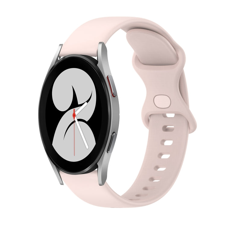 Cinturino in silicone tinta unita con fibbia a farfalla da 20 mm, For Samsung Galaxy Watch5 Pro 45mm, For Samsung Galaxy Watch4 40mm