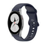 Cinturino in silicone tinta unita con fibbia a farfalla da 20 mm, For Samsung Galaxy Watch5 Pro 45mm, For Samsung Galaxy Watch4 40mm