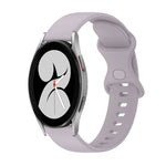 Cinturino in silicone tinta unita con fibbia a farfalla da 20 mm, For Samsung Galaxy Watch5 Pro 45mm, For Samsung Galaxy Watch4 40mm