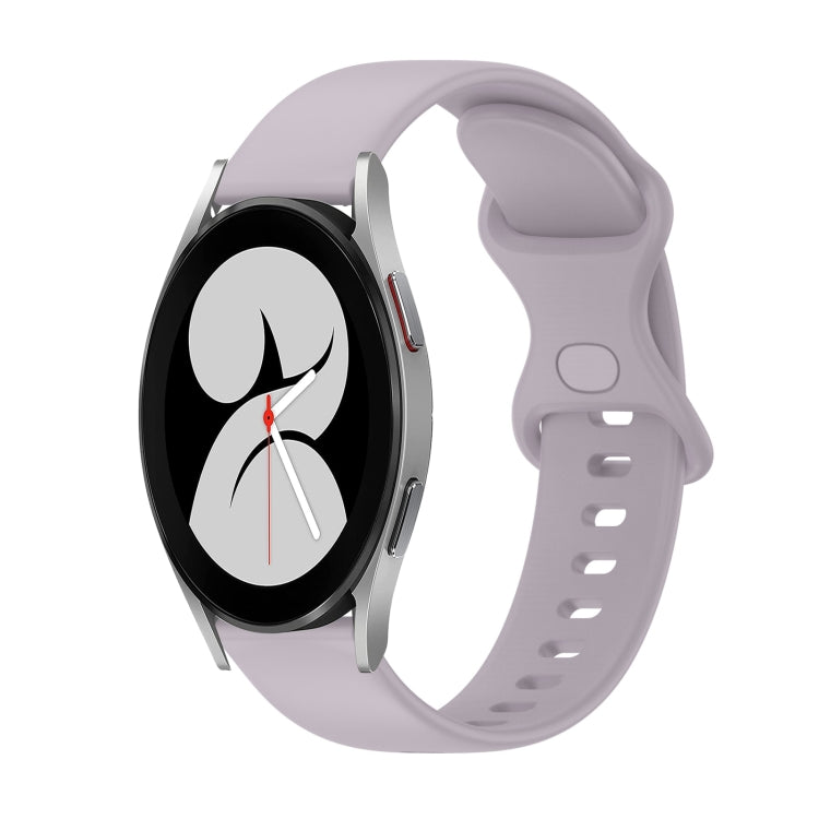 Cinturino in silicone tinta unita con fibbia a farfalla da 20 mm, For Samsung Galaxy Watch5 Pro 45mm, For Samsung Galaxy Watch4 40mm