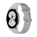 Cinturino in silicone tinta unita con fibbia a farfalla da 20 mm, For Samsung Galaxy Watch5 Pro 45mm, For Samsung Galaxy Watch4 40mm