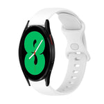 Cinturino in silicone tinta unita con fibbia a farfalla da 20 mm, For Samsung Galaxy Watch4 44mm, For Samsung Galaxy Watch4 Classic 46mm