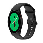 Cinturino in silicone tinta unita con fibbia a farfalla da 20 mm, For Samsung Galaxy Watch4 44mm, For Samsung Galaxy Watch4 Classic 46mm