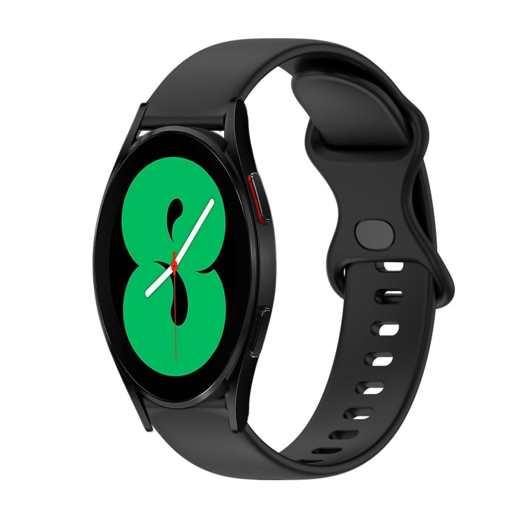 Cinturino in silicone tinta unita con fibbia a farfalla da 20 mm, For Samsung Galaxy Watch4 44mm, For Samsung Galaxy Watch4 Classic 46mm
