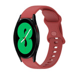 Cinturino in silicone tinta unita con fibbia a farfalla da 20 mm, For Samsung Galaxy Watch4 44mm, For Samsung Galaxy Watch4 Classic 46mm