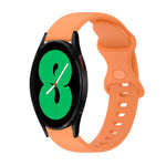 Cinturino in silicone tinta unita con fibbia a farfalla da 20 mm, For Samsung Galaxy Watch4 44mm, For Samsung Galaxy Watch4 Classic 46mm