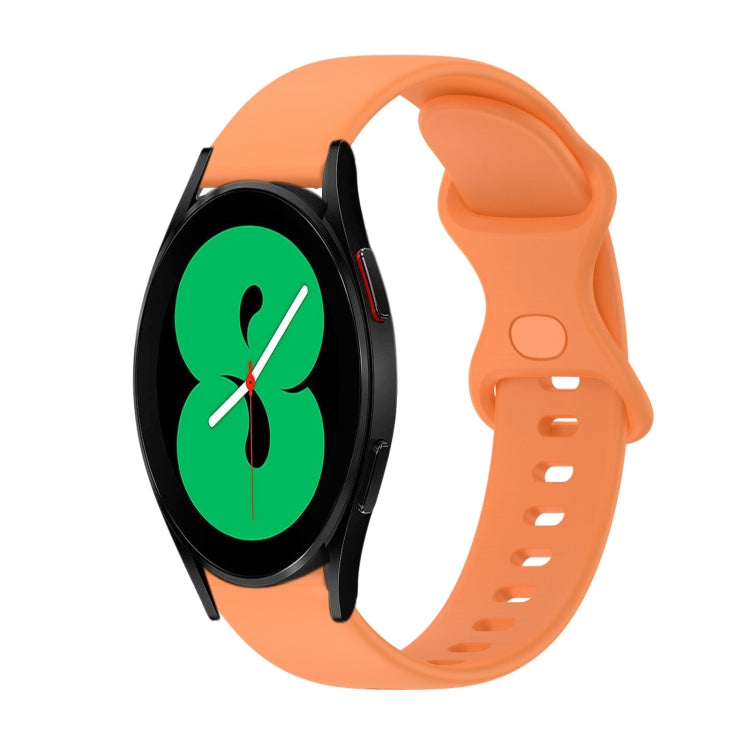 Cinturino in silicone tinta unita con fibbia a farfalla da 20 mm, For Samsung Galaxy Watch4 44mm, For Samsung Galaxy Watch4 Classic 46mm