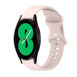 Cinturino in silicone tinta unita con fibbia a farfalla da 20 mm, For Samsung Galaxy Watch4 44mm, For Samsung Galaxy Watch4 Classic 46mm