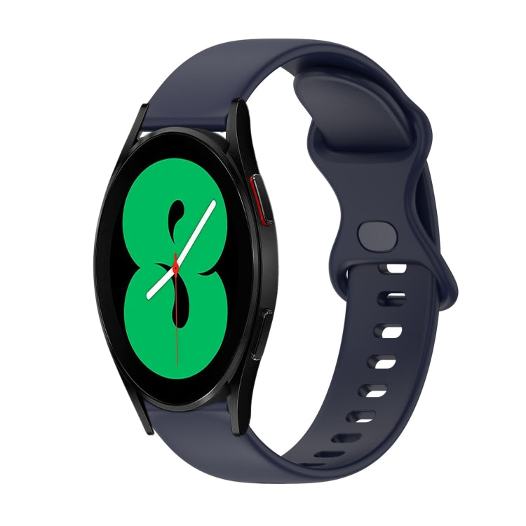 Cinturino in silicone tinta unita con fibbia a farfalla da 20 mm, For Samsung Galaxy Watch4 44mm, For Samsung Galaxy Watch4 Classic 46mm