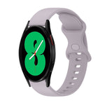 Cinturino in silicone tinta unita con fibbia a farfalla da 20 mm, For Samsung Galaxy Watch4 44mm, For Samsung Galaxy Watch4 Classic 46mm