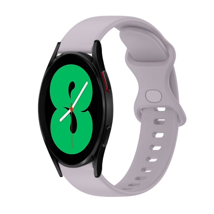 Cinturino in silicone tinta unita con fibbia a farfalla da 20 mm, For Samsung Galaxy Watch4 44mm, For Samsung Galaxy Watch4 Classic 46mm