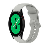 Cinturino in silicone tinta unita con fibbia a farfalla da 20 mm, For Samsung Galaxy Watch4 44mm, For Samsung Galaxy Watch4 Classic 46mm