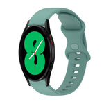 Cinturino in silicone tinta unita con fibbia a farfalla da 20 mm, For Samsung Galaxy Watch4 44mm, For Samsung Galaxy Watch4 Classic 46mm