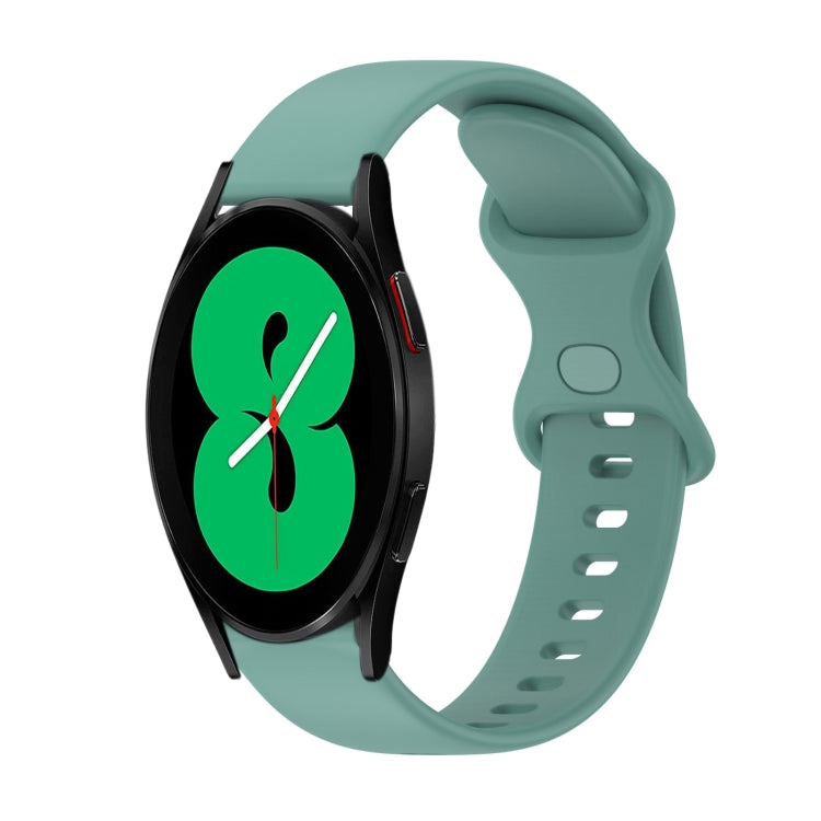 Cinturino in silicone tinta unita con fibbia a farfalla da 20 mm, For Samsung Galaxy Watch4 44mm, For Samsung Galaxy Watch4 Classic 46mm