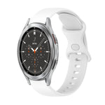Cinturino in silicone tinta unita con fibbia a farfalla da 20 mm, For Samsung Galaxy Watch4 44mm, For Samsung Galaxy Watch4 Classic 46mm