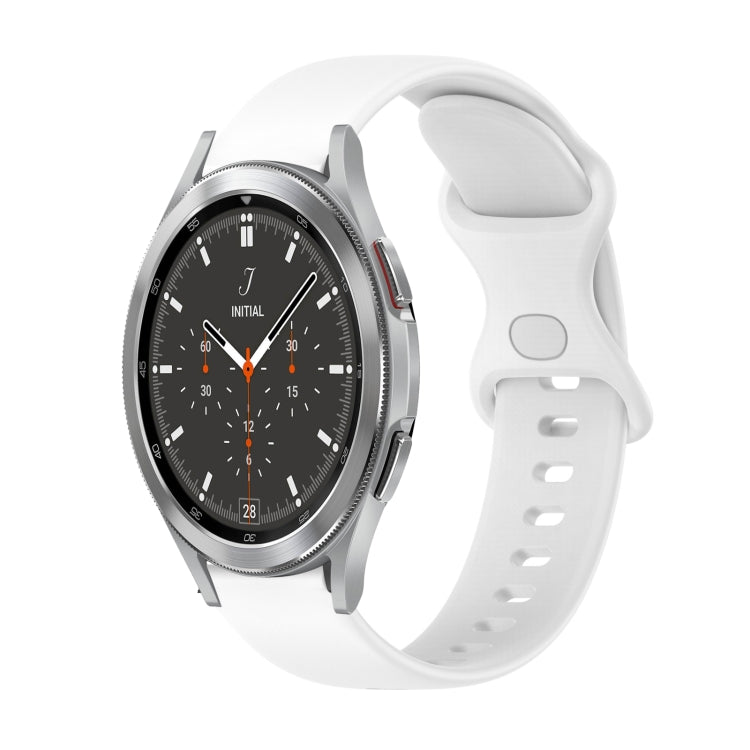 Cinturino in silicone tinta unita con fibbia a farfalla da 20 mm, For Samsung Galaxy Watch4 44mm, For Samsung Galaxy Watch4 Classic 46mm