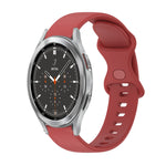 Cinturino in silicone tinta unita con fibbia a farfalla da 20 mm, For Samsung Galaxy Watch4 44mm, For Samsung Galaxy Watch4 Classic 46mm