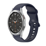 Cinturino in silicone tinta unita con fibbia a farfalla da 20 mm, For Samsung Galaxy Watch4 44mm, For Samsung Galaxy Watch4 Classic 46mm