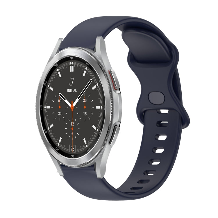 Cinturino in silicone tinta unita con fibbia a farfalla da 20 mm, For Samsung Galaxy Watch4 44mm, For Samsung Galaxy Watch4 Classic 46mm