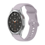 Cinturino in silicone tinta unita con fibbia a farfalla da 20 mm, For Samsung Galaxy Watch4 44mm, For Samsung Galaxy Watch4 Classic 46mm