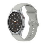 Cinturino in silicone tinta unita con fibbia a farfalla da 20 mm, For Samsung Galaxy Watch4 44mm, For Samsung Galaxy Watch4 Classic 46mm