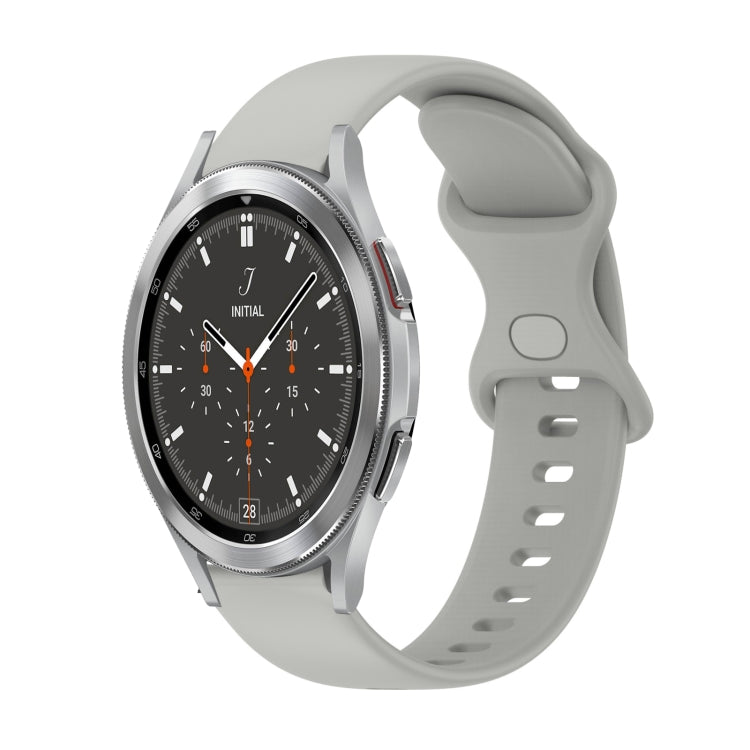 Cinturino in silicone tinta unita con fibbia a farfalla da 20 mm, For Samsung Galaxy Watch4 44mm, For Samsung Galaxy Watch4 Classic 46mm