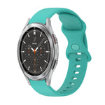 Cinturino in silicone tinta unita con fibbia a farfalla da 20 mm, For Samsung Galaxy Watch4 44mm, For Samsung Galaxy Watch4 Classic 46mm