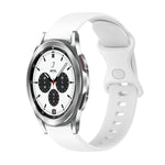 Cinturino in silicone tinta unita con fibbia a farfalla da 20 mm, For Samsung Galaxy Watch4 Classic 42mm, For Samsung Galaxy Watch Active 2