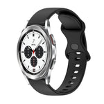 Cinturino in silicone tinta unita con fibbia a farfalla da 20 mm, For Samsung Galaxy Watch4 Classic 42mm, For Samsung Galaxy Watch Active 2