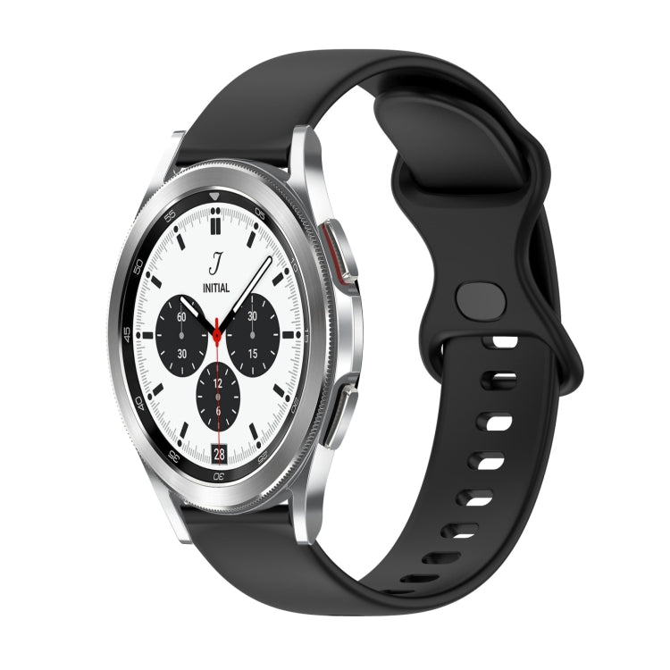 Cinturino in silicone tinta unita con fibbia a farfalla da 20 mm, For Samsung Galaxy Watch4 Classic 42mm, For Samsung Galaxy Watch Active 2