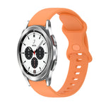 Cinturino in silicone tinta unita con fibbia a farfalla da 20 mm, For Samsung Galaxy Watch4 Classic 42mm, For Samsung Galaxy Watch Active 2