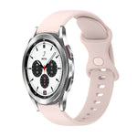 Cinturino in silicone tinta unita con fibbia a farfalla da 20 mm, For Samsung Galaxy Watch4 Classic 42mm, For Samsung Galaxy Watch Active 2