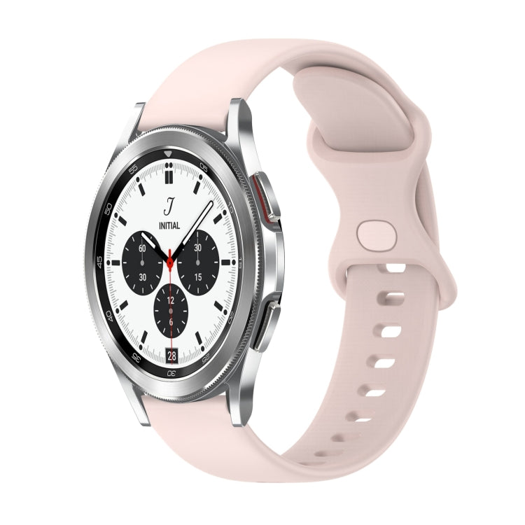 Cinturino in silicone tinta unita con fibbia a farfalla da 20 mm, For Samsung Galaxy Watch4 Classic 42mm, For Samsung Galaxy Watch Active 2