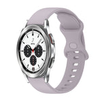 Cinturino in silicone tinta unita con fibbia a farfalla da 20 mm, For Samsung Galaxy Watch4 Classic 42mm, For Samsung Galaxy Watch Active 2